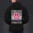 Everyone Communicates Differently Autism Awareness Teacher Men's Hoodie Back Print, gift for family, gift for coworker Everyone Communicates Differently Autism Awareness Teacher Men's Hoodie Back Print, gift for family, gift for coworker