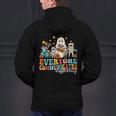 Everyone Communicates Differently Halloween SLP Sped Teacher Men's Hoodie Back Print, gift for family, gift for coworker Everyone Communicates Differently Halloween SLP Sped Teacher Men's Hoodie Back Print, gift for family, gift for coworker