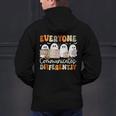Everyone Communicates Differently Halloween Sped Teacher Men's Hoodie Back Print, gift for family, gift for coworker Everyone Communicates Differently Halloween Sped Teacher Men's Hoodie Back Print, gift for family, gift for coworker
