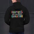 Exceptional Education Dream Team SPED ESE Teacher Autism Men's Hoodie Back Print, gift for family, gift for coworker