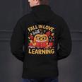 Fall In Love With Learning Pumpkin Thanksgiving Teacher Fall Men's Hoodie Back Print, gift for family, gift for coworker Fall In Love With Learning Pumpkin Thanksgiving Teacher Fall Men's Hoodie Back Print, gift for family, gift for coworker