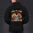 Fall In Love With Learning Shirt Autumn Thanksgiving Teacher Men's Hoodie Back Print, gift for family, gift for coworker