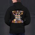 Fall In Love With Reading Halloween Stack Of Book Teacher Men's Hoodie Back Print, gift for family, gift for coworker Fall In Love With Reading Halloween Stack Of Book Teacher Men's Hoodie Back Print, gift for family, gift for coworker