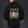 Are You Fall o Ween Directions Halloween Skeleton Teacher Men's Hoodie Back Print, gift for family, gift for coworker
