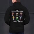 My Favorite Monsters Call Me Teacher Thank Mummy Vampire Bat Men's Hoodie Back Print, gift for family, gift for coworker