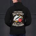 Front Office Teacher Admin Mother I'm A School Secretary Men's Hoodie Back Print, gift for family, gift for coworker