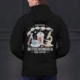Fueled By Mitochondria Coffee Science Teacher Student Men's Hoodie Back Print, Science Teacher Hoodies, gift for family, gift for coworker
