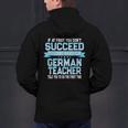 Fun German Teacher Appreciation Language Class Saying Men's Hoodie Back Print, German Teacher Hoodies, gift for family, gift for coworker