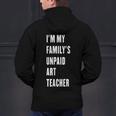 Funny Art Teacher Men's Hoodie Back Print, gift for family, gift for coworker