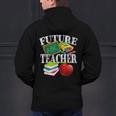 Future Teacher With Canyon And Book Teacher Men Women Girls Kids Men's Hoodie Back Print, Future Teacher Hoodies, gift for family, gift for coworker