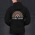 Future Teacher Kids Youth Girls Leopard Rainbow Women Men's Hoodie Back Print, Future Teacher Hoodies, gift for family, gift for coworker Future Teacher Kids Youth Girls Leopard Rainbow Women Men's Hoodie Back Print, Future Teacher Hoodies, gift for family, gift for coworker
