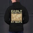 Geography Teacher Easily Distracted By Maps Men's Hoodie Back Print, gift for family, gift for coworker Geography Teacher Easily Distracted By Maps Men's Hoodie Back Print, gift for family, gift for coworker
