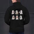 Ghost Reading Books Teacher Halloween Librarian Cute Boook Men's Hoodie Back Print, gift for family, gift for coworker Ghost Reading Books Teacher Halloween Librarian Cute Boook Men's Hoodie Back Print, gift for family, gift for coworker