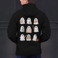 Ghost Speech Therapy Teacher Spooky Season Halloween Men's Hoodie Back Print, gift for family, gift for coworker