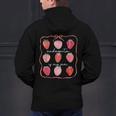Groovy Kindergarten Is My Jam Strawberry Kinder Team Teacher Men's Hoodie Back Print, Groovy Teacher Hoodies, gift for family, gift for coworker