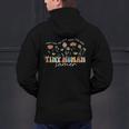 Groovy Tiny Human Tamer Floral Kindergarten Teacher Men's Hoodie Back Print, Groovy Teacher Hoodies, gift for family, gift for coworker