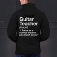 Guitar Teacher Definition Musician Music Men Women Girls Kids Men's Hoodie Back Print, gift for family, gift for coworker