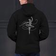 Halloween Ballet Mummy Ballerina Spooky Dance Teacher Women Men's Hoodie Back Print, gift for family, gift for coworker