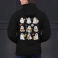 Halloween Ghost Music Teacher Playing Instruments Men's Hoodie Back Print, gift for family, gift for coworker Halloween Ghost Music Teacher Playing Instruments Men's Hoodie Back Print, gift for family, gift for coworker