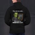 Halloween Monster Math Pun Teacher Humor Men's Hoodie Back Print, gift for family, gift for coworker Halloween Monster Math Pun Teacher Humor Men's Hoodie Back Print, gift for family, gift for coworker