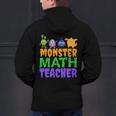 Halloween Monster Math Teacher Men Women Men's Hoodie Back Print, gift for family, gift for coworker Halloween Monster Math Teacher Men Women Men's Hoodie Back Print, gift for family, gift for coworker