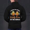 Halloween Teacher Cutest Candy Corn Groovy Spooky Teachers Men's Hoodie Back Print, Groovy Teacher Hoodies, gift for family, gift for coworker