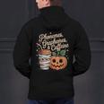 Halloween Teacher Phonemes Graphemes Caffeine Coffee Lover Men's Hoodie Back Print, gift for family, gift for coworker