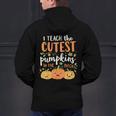 Halloween Teacher I Teach The Cutest Pumpkins In The Patch Men's Hoodie Back Print, gift for family, gift for coworker Halloween Teacher I Teach The Cutest Pumpkins In The Patch Men's Hoodie Back Print, gift for family, gift for coworker