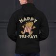 Happy Fri Yay Retro French Fries Friday Lovers Fun Teacher Men's Hoodie Back Print, gift for family, gift for coworker Happy Fri Yay Retro French Fries Friday Lovers Fun Teacher Men's Hoodie Back Print, gift for family, gift for coworker