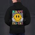 Happy Fri-Yay Teacher Friday Weekend School Men's Hoodie Back Print, gift for family, gift for coworker
