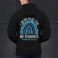 Happy Teacher I Wear Blue For My Students Autism Awareness Men's Hoodie Back Print, gift for family, gift for coworker Happy Teacher I Wear Blue For My Students Autism Awareness Men's Hoodie Back Print, gift for family, gift for coworker