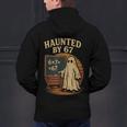 Haunted By 67 Ghost Math Joke Student Halloween Nerd Teacher Men's Hoodie Back Print, gift for family, gift for coworker Haunted By 67 Ghost Math Joke Student Halloween Nerd Teacher Men's Hoodie Back Print, gift for family, gift for coworker