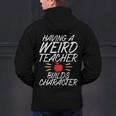 Having a Weird Teacher Builds Character School Teacher Men's Hoodie Back Print, gift for family, gift for coworker Having a Weird Teacher Builds Character School Teacher Men's Hoodie Back Print, gift for family, gift for coworker