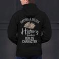 Having a Weird History Teacher Builds Character History Men's Hoodie Back Print, History Teacher Hoodies, gift for family, gift for coworker