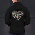Heart Shape Art Teacher And Painting Sketching Artist Men's Hoodie Back Print, gift for family, gift for coworker Heart Shape Art Teacher And Painting Sketching Artist Men's Hoodie Back Print, gift for family, gift for coworker