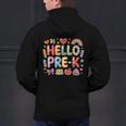 Hello Pre-K Back To School Teacher Student Fun Graphic Tee Men's Hoodie Back Print, gift for family, gift for coworker Hello Pre-K Back To School Teacher Student Fun Graphic Tee Men's Hoodie Back Print, gift for family, gift for coworker