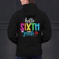 Hello Sixth Grade Cute Back To School 6th Grade Teacher Kids Men's Hoodie Back Print, gift for family, gift for coworker