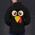Hilarious Turkey Halloween Thanksgiving Teacher Nurse Men's Hoodie Back Print, gift for family, gift for coworker