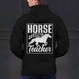 Horse Riding Teacher Rider Lover Equestrian Men Women Kids Men's Hoodie Back Print, gift for family, gift for coworker