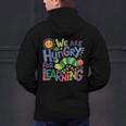 We Are Hungry For Learning Teacher Life Back To School Men's Hoodie Back Print, gift for family, gift for coworker We Are Hungry For Learning Teacher Life Back To School Men's Hoodie Back Print, gift for family, gift for coworker