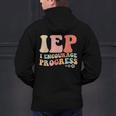 IEP I Encourage Progress Special Education Teacher Graphics Men's Hoodie Back Print, gift for family, gift for coworker