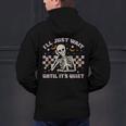 I'Ll Just Wait Until It's Quiet Skeleton Teacher Men's Hoodie Back Print, gift for family, gift for coworker