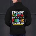I'm Not Short I'm Pre-K Teacher Size Back To School Teacher Men's Hoodie Back Print, gift for family, gift for coworker I'm Not Short I'm Pre-K Teacher Size Back To School Teacher Men's Hoodie Back Print, gift for family, gift for coworker