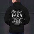 I'm That Paraprofessional They Told You About Retro Teacher Men's Hoodie Back Print, gift for family, gift for coworker I'm That Paraprofessional They Told You About Retro Teacher Men's Hoodie Back Print, gift for family, gift for coworker