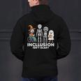 Inclusion Isn't Scary SLP Halloween Costume Sped Teacher Men's Hoodie Back Print, gift for family, gift for coworker Inclusion Isn't Scary SLP Halloween Costume Sped Teacher Men's Hoodie Back Print, gift for family, gift for coworker