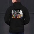 Inclusion Isn't Scary SLP Halloween Sped Teacher Men's Hoodie Back Print, gift for family, gift for coworker Inclusion Isn't Scary SLP Halloween Sped Teacher Men's Hoodie Back Print, gift for family, gift for coworker