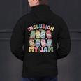 Inclusion Is My Jam SPED Teacher Special Education Life Men's Hoodie Back Print, gift for family, gift for coworker Inclusion Is My Jam SPED Teacher Special Education Life Men's Hoodie Back Print, gift for family, gift for coworker