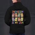 Inclusion Is My Jam SPED Teacher Special Education Teacher Men's Hoodie Back Print, gift for family, gift for coworker Inclusion Is My Jam SPED Teacher Special Education Teacher Men's Hoodie Back Print, gift for family, gift for coworker