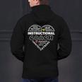 Instructional Coach Heart Teachers Appreciation Men's Hoodie Back Print, gift for family, gift for coworker Instructional Coach Heart Teachers Appreciation Men's Hoodie Back Print, gift for family, gift for coworker
