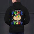 I Am Their Voice They Are My Heart Autism Awareness Teacher Men's Hoodie Back Print, gift for family, gift for coworker I Am Their Voice They Are My Heart Autism Awareness Teacher Men's Hoodie Back Print, gift for family, gift for coworker